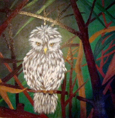 Картина под названием "Тишины леса" - Karina Romanova (Clementina), Подлинное произведение искусства, Масло