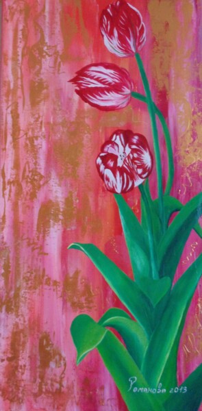 Картина под названием "Весна" - Karina Romanova (Clementina), Подлинное произведение искусства, Масло Установлен на Деревянн…