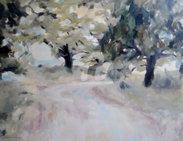 Pintura titulada "Olive grove on Crete" por Karina Plachetka, Obra de arte original, Oleo