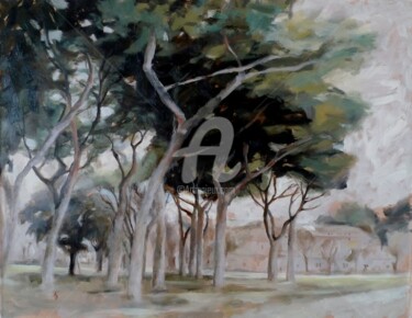 Painting titled "'Parco Schuster - R…" by Karina Plachetka, Original Artwork, Oil