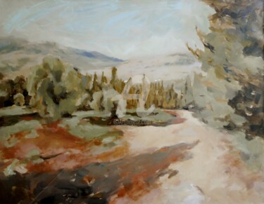 Painting titled "Georgioupolis Lands…" by Karina Plachetka, Original Artwork, Oil