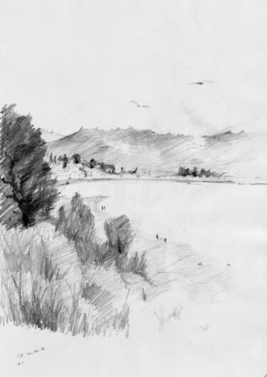 Drawing titled "Georgioupolis Lands…" by Karina Plachetka, Original Artwork, Pencil