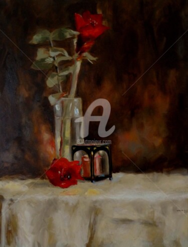 Peinture intitulée "Still life with can…" par Karina Plachetka, Œuvre d'art originale, Huile