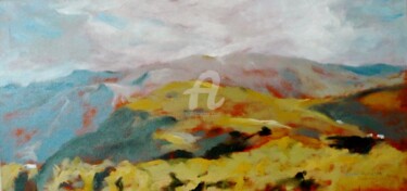 Pittura intitolato "Lefka Ori Landscape…" da Karina Plachetka, Opera d'arte originale, Olio