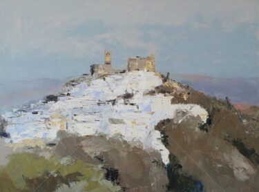 Pittura intitolato "White towns of Anda…" da Karina Plachetka, Opera d'arte originale, Olio