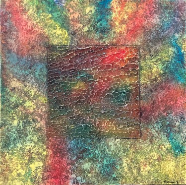 Картина под названием "Multicolore" - Karina Y, Подлинное произведение искусства, Акрил Установлен на Деревянная рама для но…