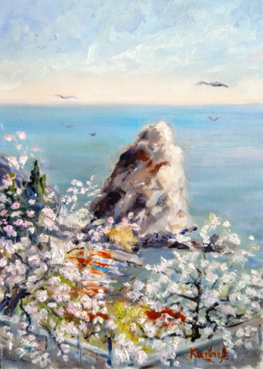 Pintura intitulada "Shalyapin's Rock" por Karine Andriasyan, Obras de arte originais, Óleo