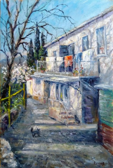 Painting titled "Morning Light" by Karine Andriasyan, Original Artwork, Oil