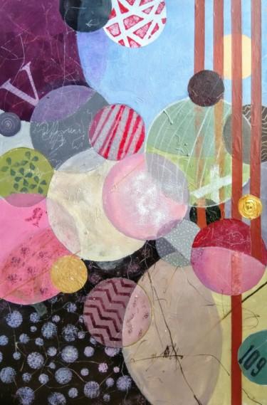 Malerei mit dem Titel "Living in a Bubble" von Karine Andriasyan, Original-Kunstwerk, Acryl