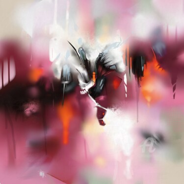 Arts numériques intitulée "Tout en douceur" par Karine Brailly, Œuvre d'art originale, Peinture numérique Monté sur Châssis…