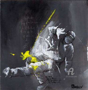 Peinture intitulée "Danse de rue" par Karine Brailly, Œuvre d'art originale