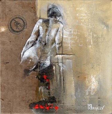 Painting titled "Pose discrète" by Karine Brailly, Original Artwork