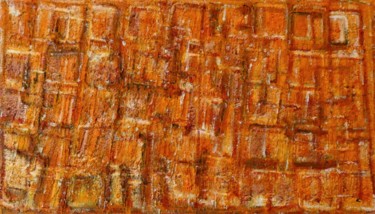 Malerei mit dem Titel "SALINES DE MARAS, P…" von Karine D'Arlhac, Original-Kunstwerk, Acryl Auf Keilrahmen aus Holz montiert