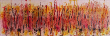 Pintura titulada "BIEN AVANT L'HOMME" por Karine D'Arlhac, Obra de arte original, Pigmentos Montado en Bastidor de camilla d…