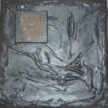 Painting titled "Lave Argent" by Karine De Demo (KDD), Original Artwork, Acrylic