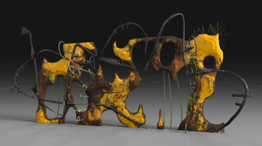 Digital Arts με τίτλο "Elephant" από Karine Gil Esteban, Αυθεντικά έργα τέχνης, 3D Μοντελοποίηση