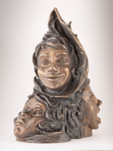 Sculpture intitulée "L'épeuve" par Juka, Œuvre d'art originale, Métaux
