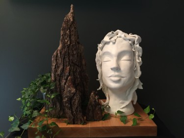 Sculpture intitulée "ressentir" par Juka, Œuvre d'art originale, Terre cuite