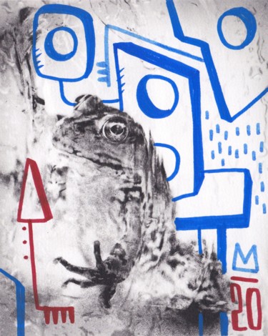 Desenho intitulada "Frog #3" por Karine Nicolleau, Obras de arte originais, Fotografia digital