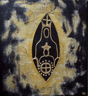 Painting titled "Notre Dame de l'Obs…" by Karine Cathala (KA), Original Artwork, Acrylic