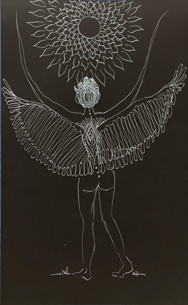 Arte digitale intitolato "L'Appel" da Karine Cathala (KA), Opera d'arte originale, Biro
