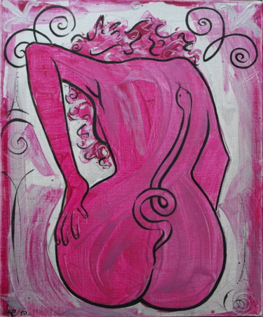 Painting titled "La Lascive" by Karine Cathala (KA), Original Artwork, Acrylic