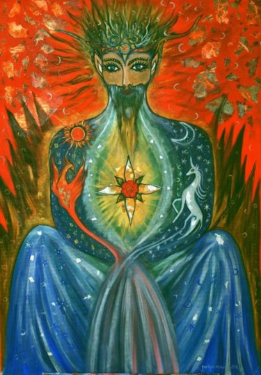 Painting titled "The High Priest" by Karisma, Original Artwork, Other