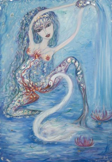 Painting titled "Leda" by Karisma, Original Artwork, Other