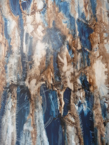 Peinture intitulée "Bleu" par Karl Blanchet, Œuvre d'art originale, Acrylique Monté sur Châssis en bois