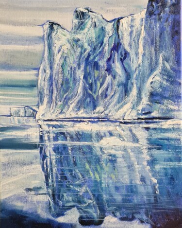 Картина под названием "Iceberg" - Karl Robial, Подлинное произведение искусства, Масло