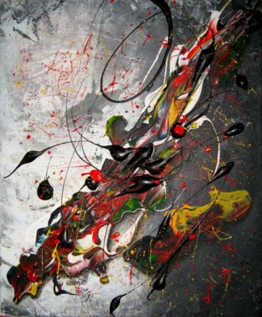 Malerei mit dem Titel "I can fly !" von Kafi, Original-Kunstwerk, Öl