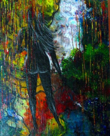 Malerei mit dem Titel "AS IN THE DREAM !" von Kafi, Original-Kunstwerk, Öl