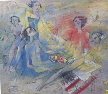 Peinture intitulée "women" par Karlen Avetisyan, Œuvre d'art originale, Huile