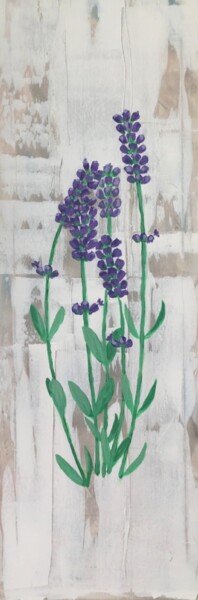 Malerei mit dem Titel "Provence lavender" von Karlickova, Original-Kunstwerk, Acryl