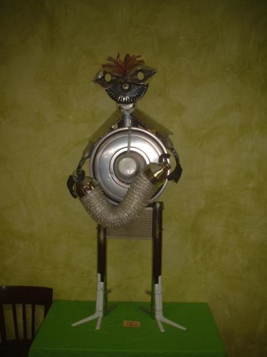 Sculpture intitulée "Joueur de Bandonéon" par Karlito Randriamahefa Lewandoski, Œuvre d'art originale