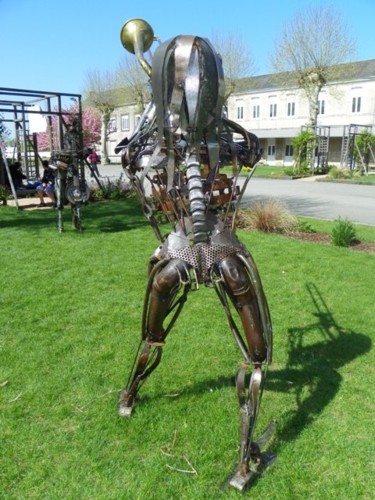Sculpture intitulée "Tromboniste_(2).JPG" par Karlito Randriamahefa Lewandoski, Œuvre d'art originale