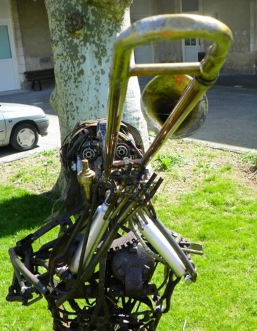 Sculpture intitulée "Tromboniste_(6).JPG" par Karlito Randriamahefa Lewandoski, Œuvre d'art originale