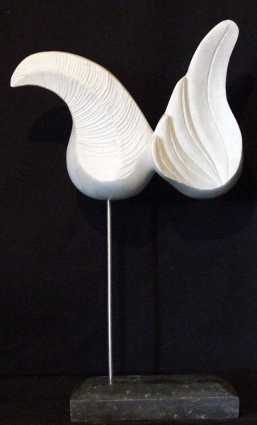 Sculpture intitulée "Je ne veux… Marbre…" par Karl, Œuvre d'art originale, Pierre