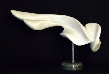 Sculpture intitulée "Mouvement, marbre b…" par Karl, Œuvre d'art originale, Pierre