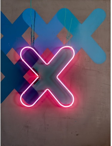 Картина под названием "XXX Love" - Karlos Marquez, Подлинное произведение искусства, Рисунок распылителем краски