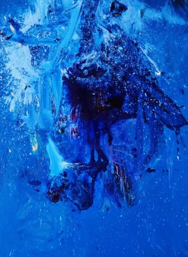Картина под названием "Deep blue" - Karls, Подлинное произведение искусства, Масло