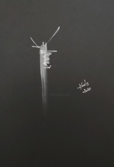 Σχέδιο με τίτλο "DESSIN ACRYLIQUE SU…" από Karls, Αυθεντικά έργα τέχνης, Ακρυλικό