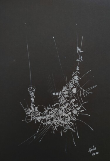 Drawing titled "DESSIN ACRYLIQUE SU…" by Karls, Original Artwork, Acrylic