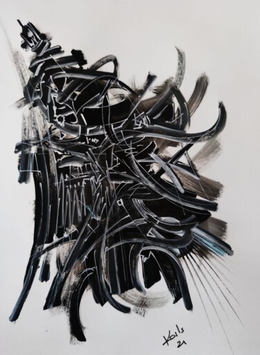 Dessin intitulée "PERSÉPHONE" par Karls, Œuvre d'art originale, Acrylique