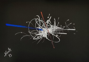Dessin intitulée ""LIBER..EGAL..FRATE…" par Karls, Œuvre d'art originale, Acrylique