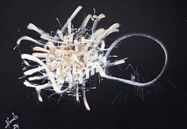 Dessin intitulée "WHITE BRAIN" par Karls, Œuvre d'art originale, Acrylique