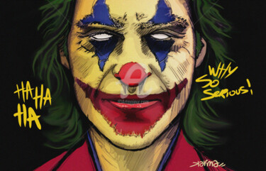 Digital Arts titled "Joker" by Zakaria Karkafi (Karmaroc), Original Artwork, Digital Painting