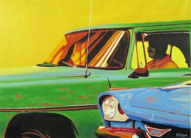 Pintura titulada "Havana" por Karol Reber, Obra de arte original, Oleo Montado en Bastidor de camilla de madera