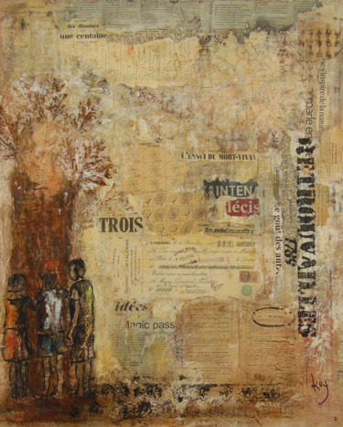 Pintura titulada "RETROUVAILLES" por Karole Aubourg, Obra de arte original, Acrílico