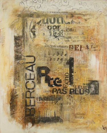 Peinture intitulée "PAS PLUS" par Karole Aubourg, Œuvre d'art originale, Acrylique